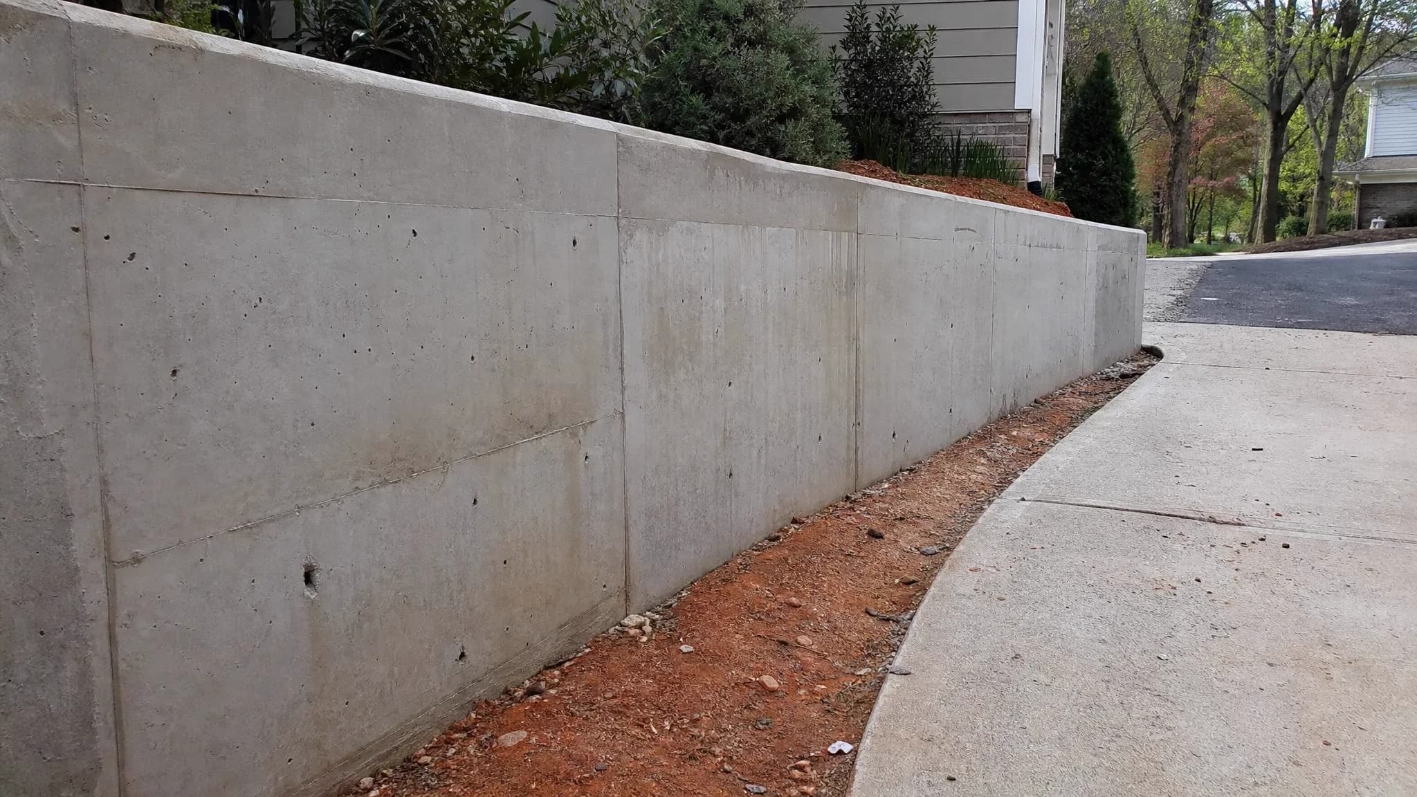 Concrete Retaining Walls in Charlotte, NC project photo in Charlotte NC