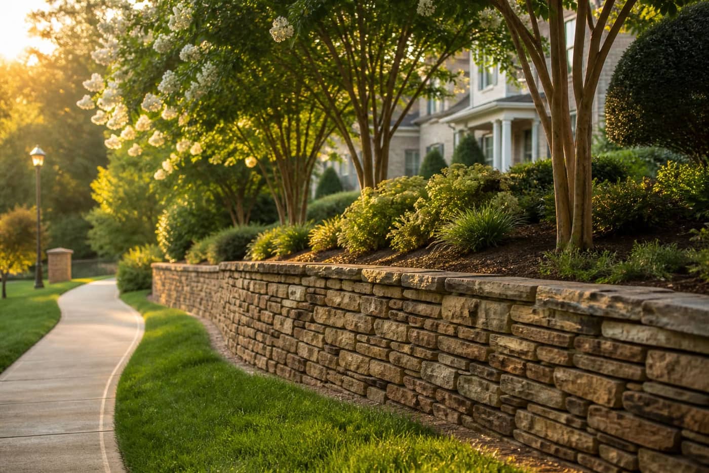 Stone Retaining Walls in Ballantyne, NC