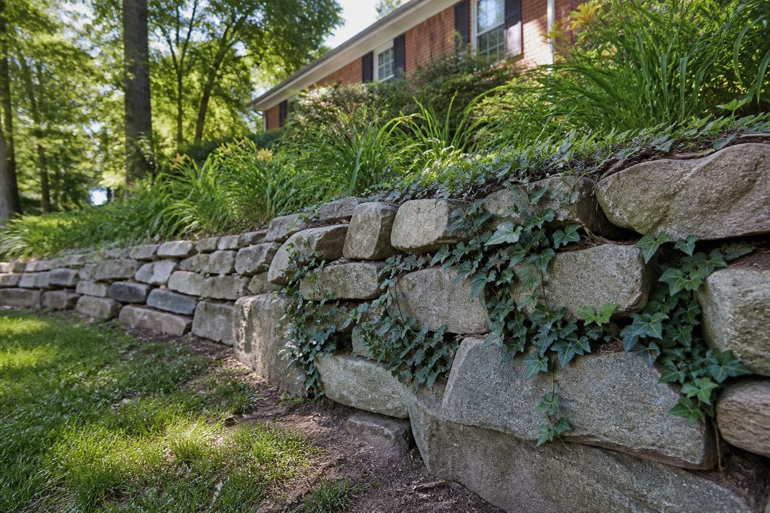 Stone Retaining Walls in Pineville, NC
