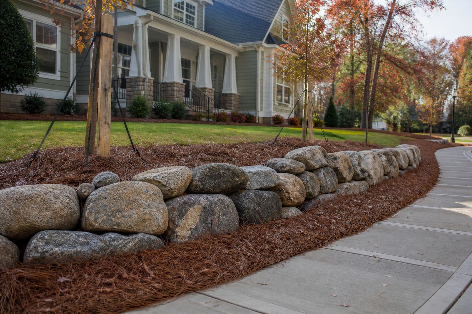 Stone Retaining Walls in Stallings, NC