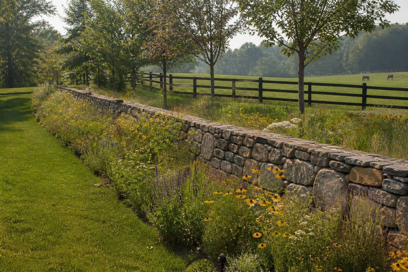Stone Retaining Walls in Weddington